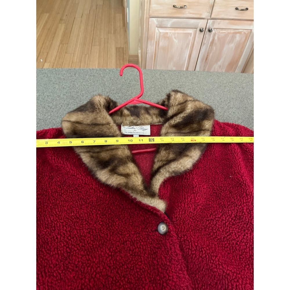 Vintage Tasha Polizzi red pile jacket - Picture 5 of 10
